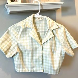 John Galt cropped shirt